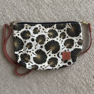 Jana Lam Hawai’i Mini Slouchy Crossbody in Fan Palm Leaf Print